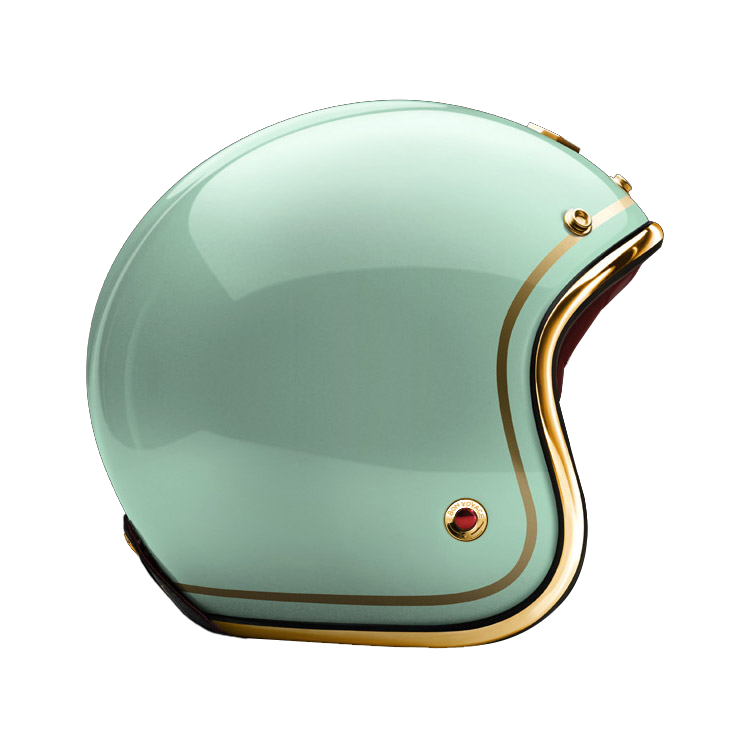 Side View of Ruby Open Face Tuileries Helmet