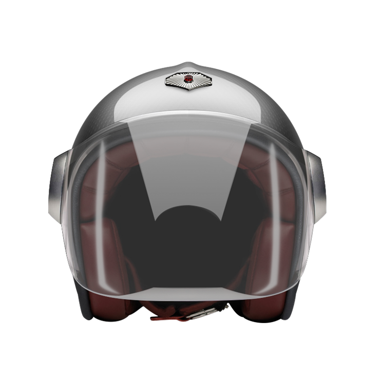 Jet Glace Noire-helmet-front-Light smoke