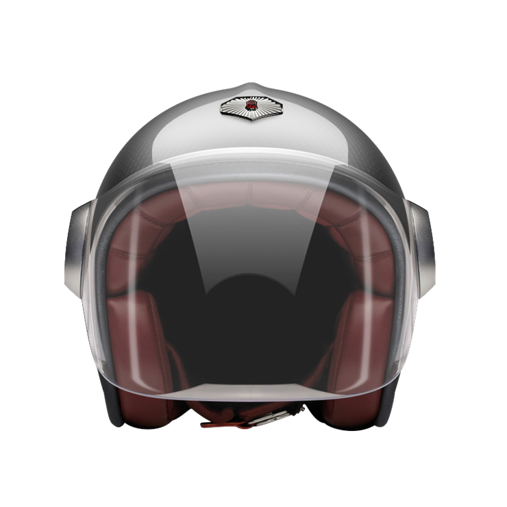 Jet Glace Noire-helmet-front-clear smoke