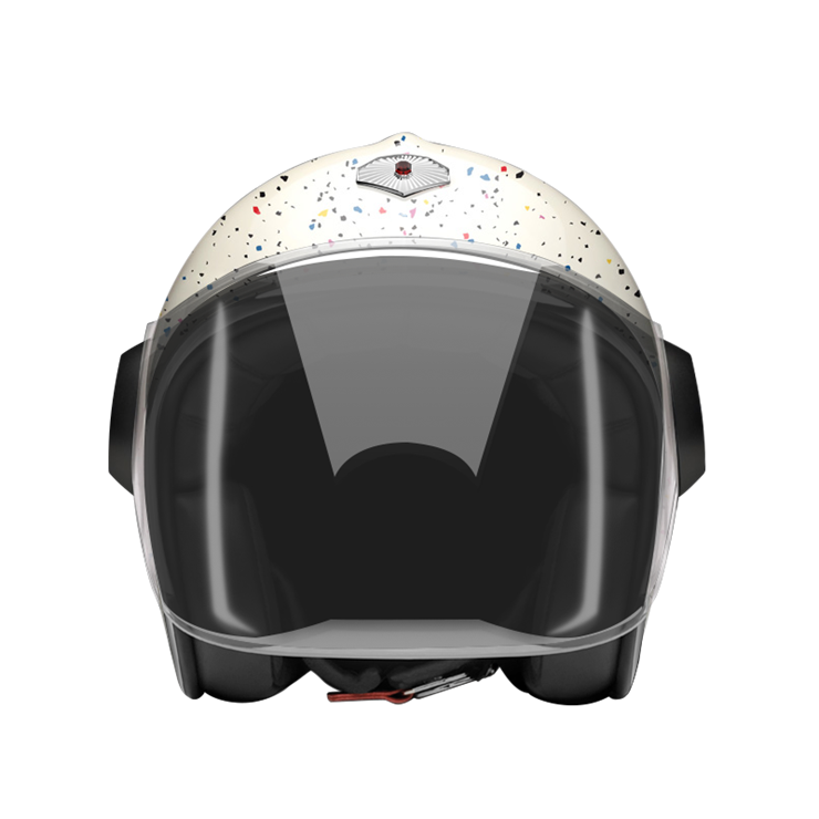 Jet Cosmos White-helmet-front-dark smoke