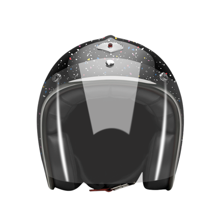 Open-Face-Cosmos-black-helmet-front-Transparent