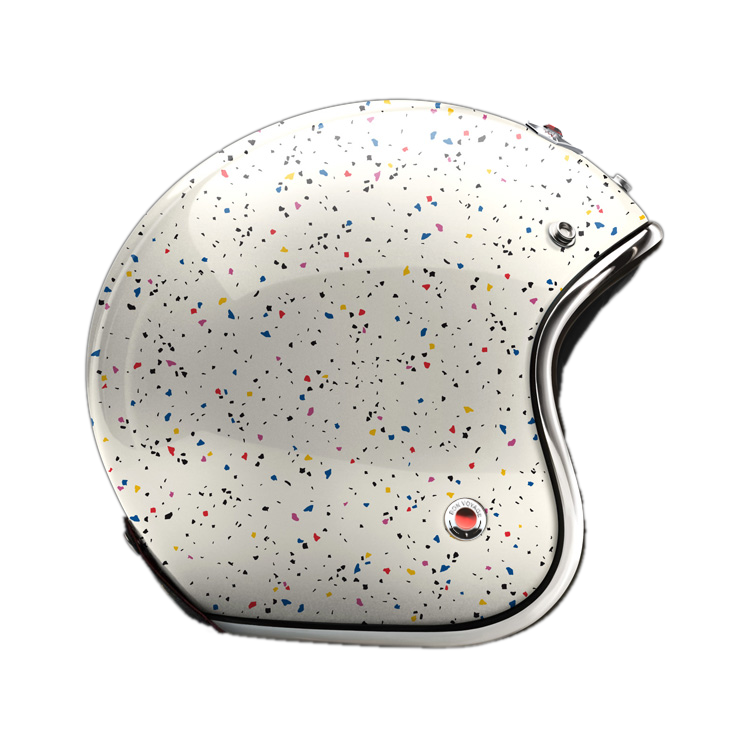 Side View of Ruby Open Face Cosmos Helmet