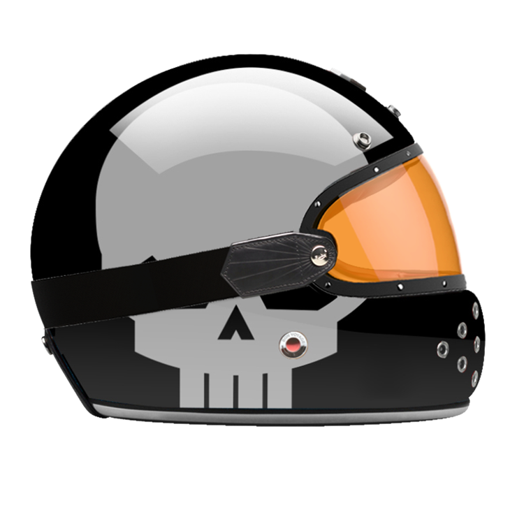 Full Face Le Bourrichon-helmet-side-orange