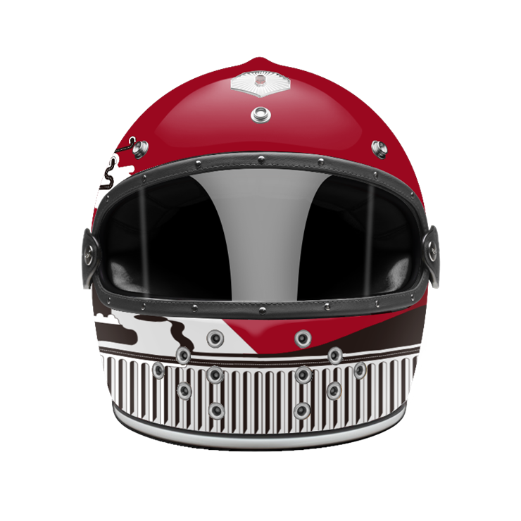 Full Face Ruelles de Paris-helmet-front-dark smoke