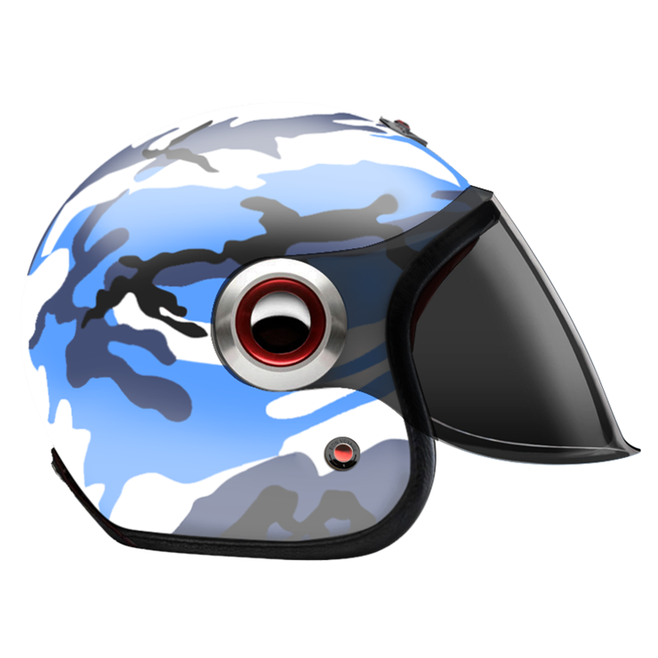 Jet Camouflage Blue-helmet-side-dark smoke