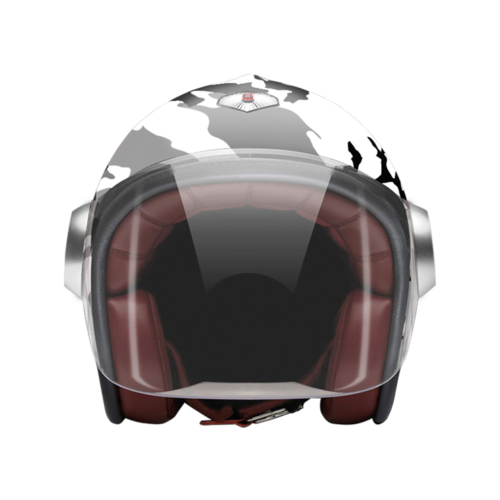Jet Camouflage Gray-helmet-front-clear smoke