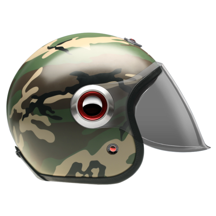 Jet Camouflage Green-helmet-side-Light smoke
