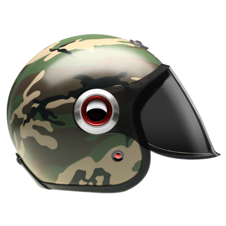 Jet Camouflage Green-helmet-side-dark smoke