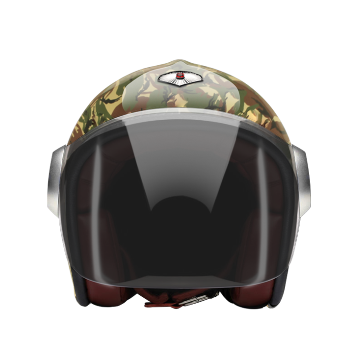 Jet Camouflage Thai-helmet-front-dark smoke