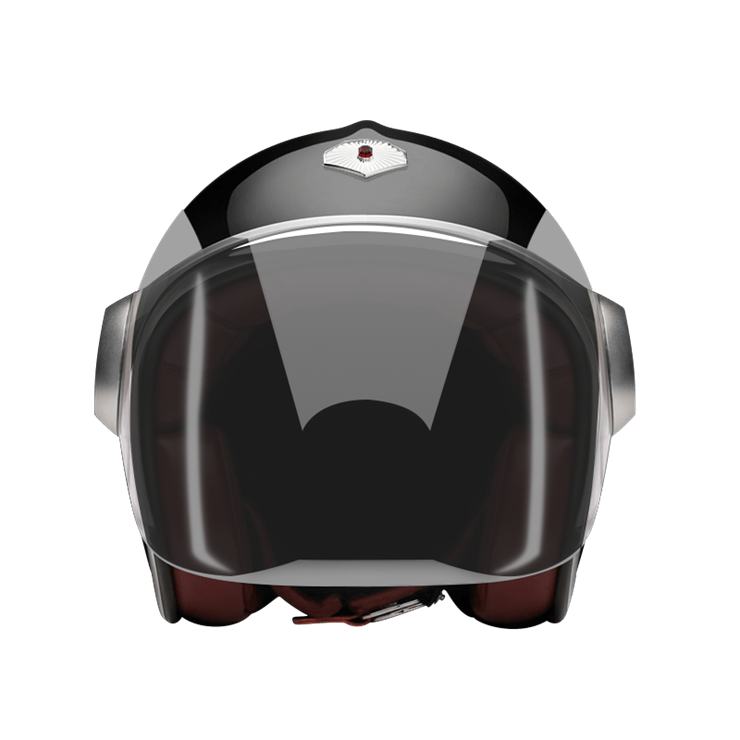 Jet Le Bourrichon-helmet-front-dark smoke