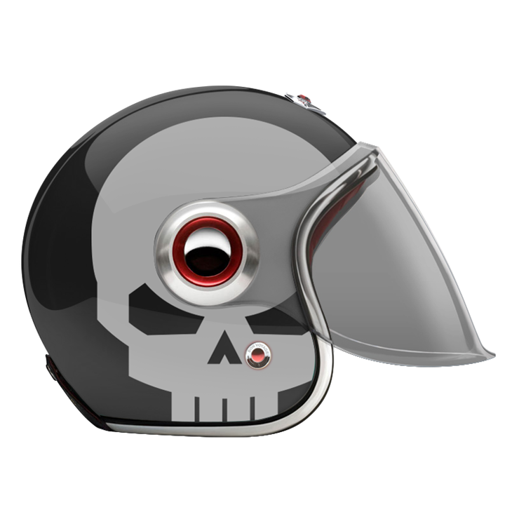 Jet Le Bourrichon-helmet-side-Light smoke