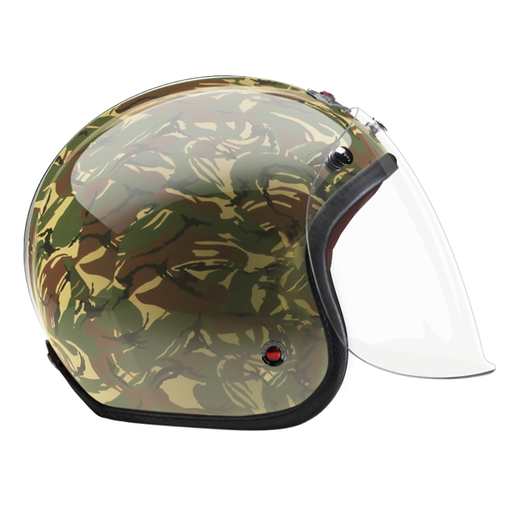 Open Face Camouflage Thai-helmet-side-clear smoke