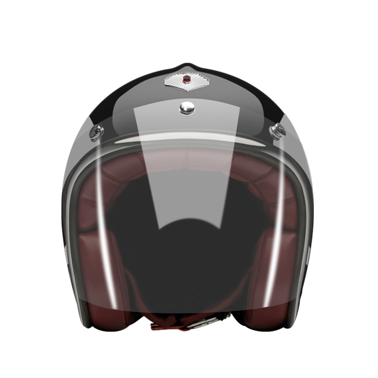 Open-Face-Le-Bourrichon-helmet-front-Transparent
