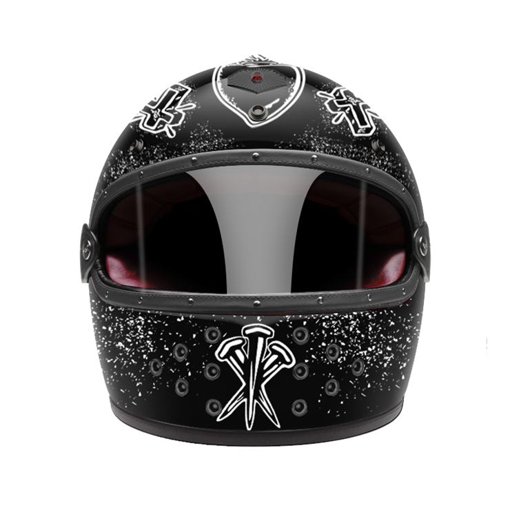 Full Face Tragic Heart-helmet-front-dark smoke