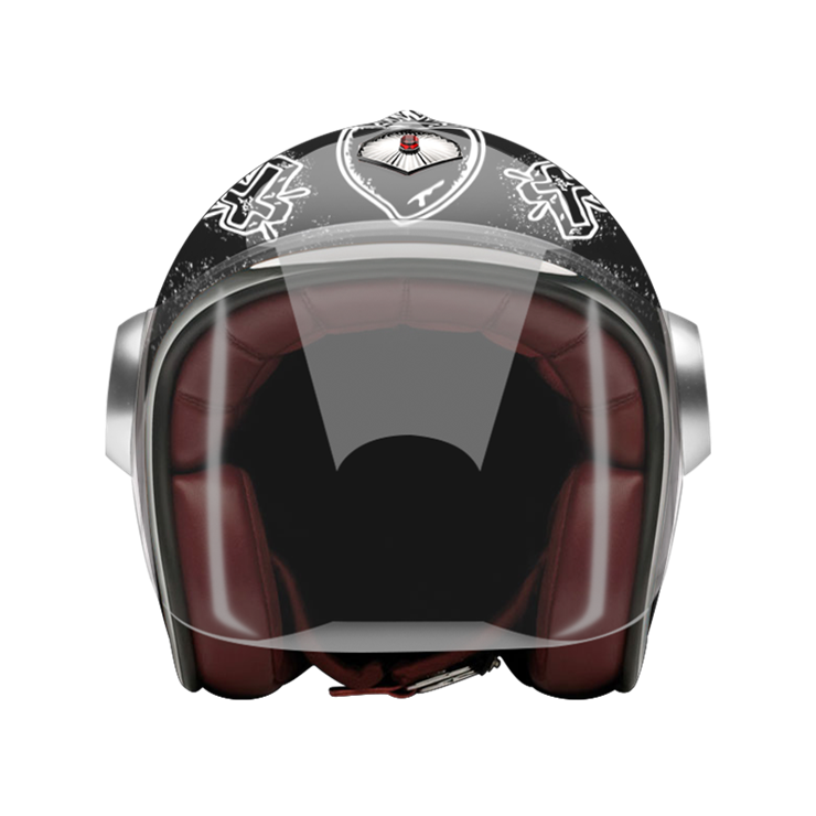 Jet Tragic Heart-helmet-front-clear smoke