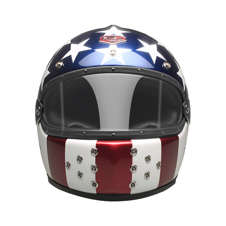 Full Face M’Erica-helmet-front-clear smoke