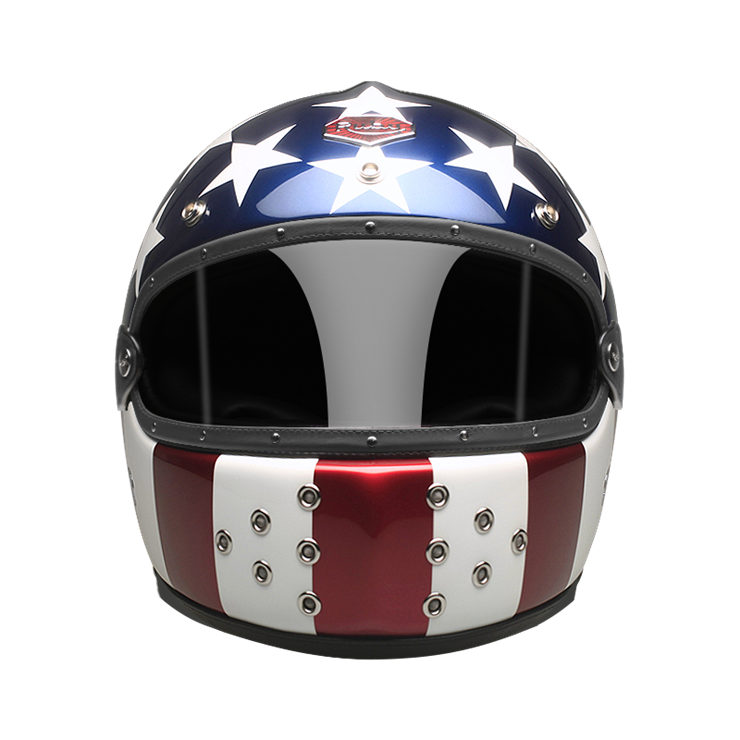 Full Face M’Erica-helmet-front-dark smoke